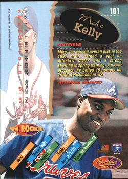 1994 Sportflics 2000 Rookie & Traded - Artist's Proofs #101 Mike Kelly Back