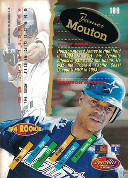 1994 Sportflics 2000 Rookie & Traded - Artist's Proofs #109 James Mouton Back
