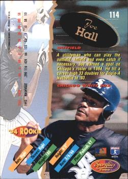 1994 Sportflics 2000 Rookie & Traded - Artist's Proofs #114 Joe Hall Back