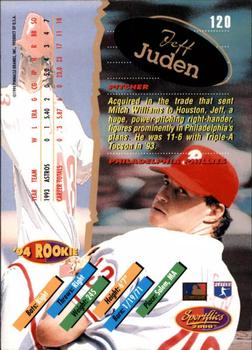 1994 Sportflics 2000 Rookie & Traded - Artist's Proofs #120 Jeff Juden Back