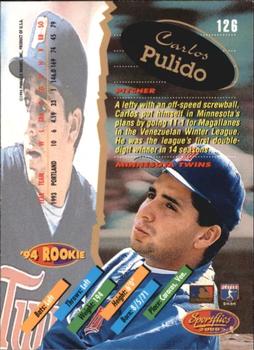 1994 Sportflics 2000 Rookie & Traded - Artist's Proofs #126 Carlos Pulido Back