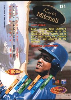 1994 Sportflics 2000 Rookie & Traded - Artist's Proofs #134 Keith Mitchell Back