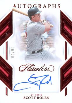 2023 Panini Flawless - Flawless Autographs Ruby #FA-SR Scott Rolen Front
