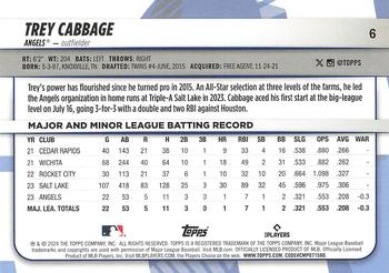 2024 Topps Big League #6 Trey Cabbage Back