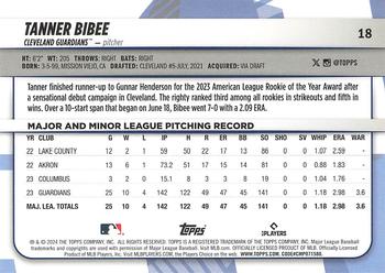 2024 Topps Big League #18 Tanner Bibee Back