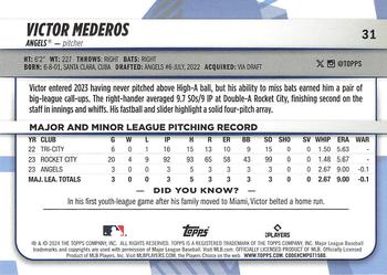 2024 Topps Big League #31 Victor Mederos Back