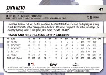 2024 Topps Big League #47 Zach Neto Back