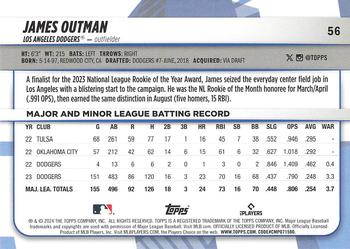 2024 Topps Big League #56 James Outman Back