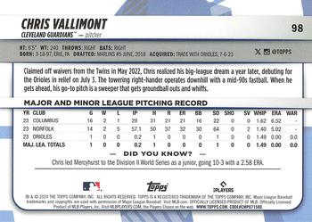 2024 Topps Big League #98 Chris Vallimont Back