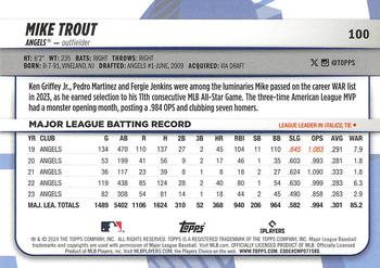 2024 Topps Big League #100 Mike Trout Back