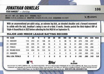 2024 Topps Big League #106 Jonathan Ornelas Back