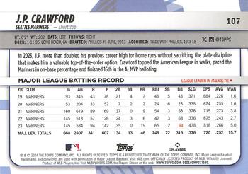 2024 Topps Big League #107 J.P. Crawford Back