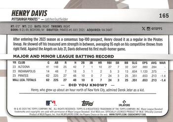 2024 Topps Big League #165 Henry Davis Back