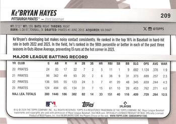 2024 Topps Big League #209 Ke'Bryan Hayes Back
