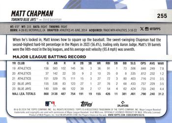 2024 Topps Big League #255 Matt Chapman Back
