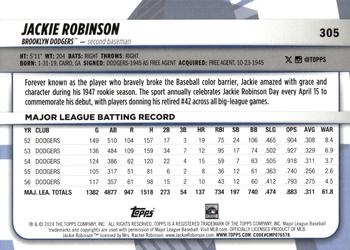 2024 Topps Big League #305 Jackie Robinson Back