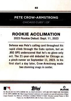 2024 Topps Tribute #83 Pete Crow-Armstrong Back