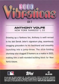2024 Topps Big League - Good Vibrations #GV-7 Anthony Volpe Back