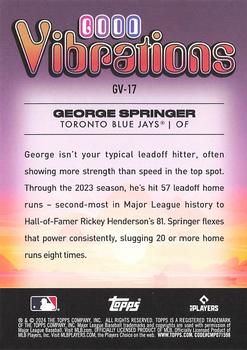 2024 Topps Big League - Good Vibrations #GV-17 George Springer Back