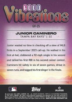 2024 Topps Big League - Good Vibrations #GV-25 Junior Caminero Back