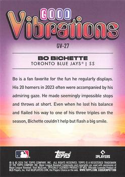 2024 Topps Big League - Good Vibrations #GV-27 Bo Bichette Back