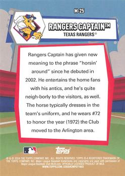 2024 Topps Big League - Mascots #M-25 Rangers Captain Back