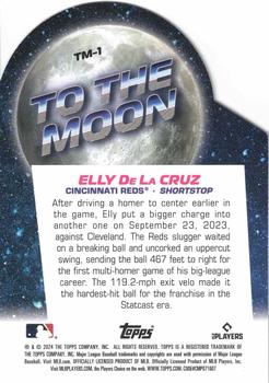 2024 Topps Big League - To the Moon Die Cuts #TM-1 Elly De La Cruz Back