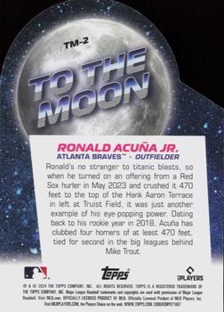 2024 Topps Big League - To the Moon Die Cuts #TM-2 Ronald Acuña Jr. Back
