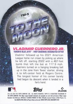 2024 Topps Big League - To the Moon Die Cuts #TM-5 Vladimir Guerrero Jr. Back