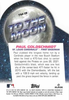 2024 Topps Big League - To the Moon Die Cuts #TM-19 Paul Goldschmidt Back
