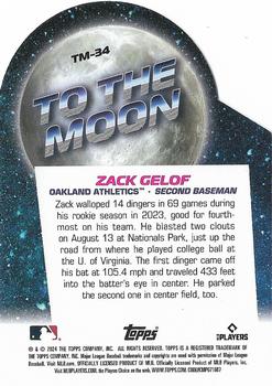 2024 Topps Big League - To the Moon Die Cuts #TM-34 Zack Gelof Back
