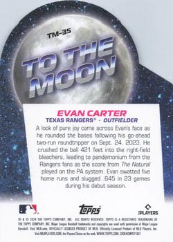 2024 Topps Big League - To the Moon Die Cuts #TM-35 Evan Carter Back
