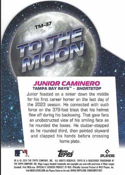 2024 Topps Big League - To the Moon Die Cuts #TM-37 Junior Caminero Back
