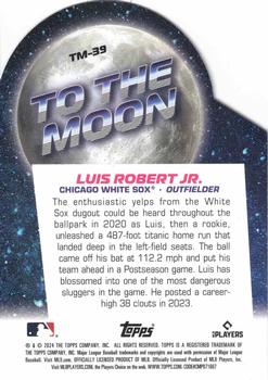 2024 Topps Big League - To the Moon Die Cuts #TM-39 Luis Robert Jr. Back