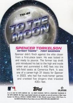 2024 Topps Big League - To the Moon Die Cuts #TM-40 Spencer Torkelson Back