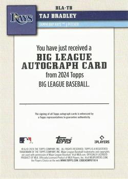 2024 Topps Big League - Big League Autographs #BLA-TB Taj Bradley Back