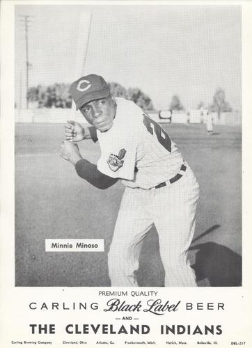 1958 Carling Black Label Beer Cleveland Indians 8x12 #DBL-217 Minnie Minoso Front