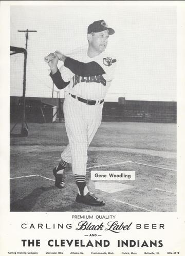1958 Carling Black Label Beer Cleveland Indians 8x12 #DBL-217B Gene Woodling Front