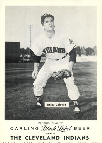 1958 Carling Black Label Beer Cleveland Indians #DBL-217G Rocky Colavito Front