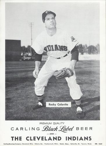 1959 Carling Black Label Beer Cleveland Indians Premiums #DBL-266D Rocky Colavito Front