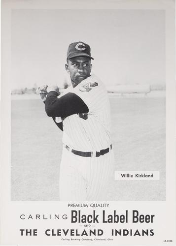 1961 Carling Black Label Beer Cleveland Indians Premiums #LB-420B Willie Kirkland Front