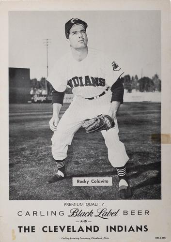 1960 Carling Black Label Beer Cleveland Indians 8x12 #DBL347B Rocky Colavito Front