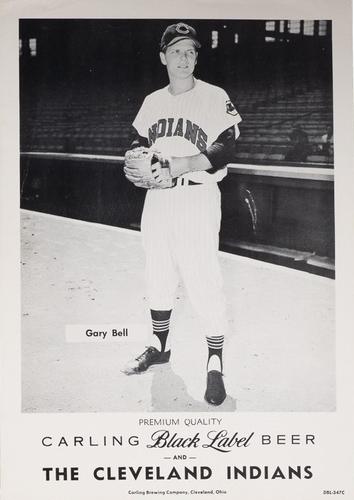 1960 Carling Black Label Beer Cleveland Indians 8x12 #DBL347C Gary Bell Front