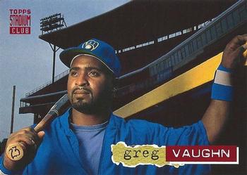 1994 Stadium Club #378 Greg Vaughn Front