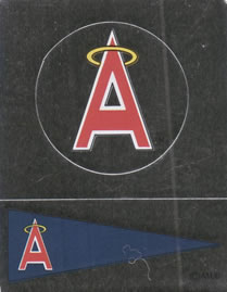 1988 Panini Stickers - Monograms/Pennants #C / C-1 California Angels Monogram / Pennant Front