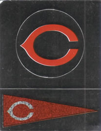 1988 Panini Stickers - Monograms/Pennants #Q / Q-1 Cincinnati Reds Monogram / Pennant Front