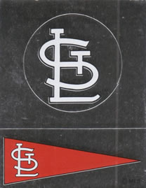 1988 Panini Stickers - Monograms/Pennants #X / X-1 St. Louis Cardinals Monogram / Pennant Front