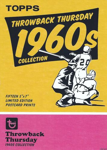2014 Topps Throwback Thursday 1960s Collection 5x7 #NNO Cover Card Front