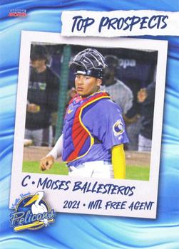 2023 Choice Myrtle Beach Pelicans Top Prospects #NNO Moises Ballesteros Front