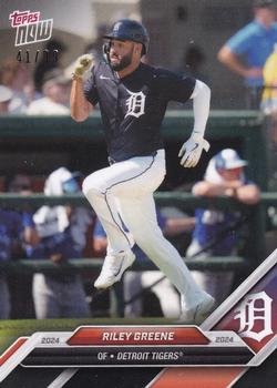 2024 Topps Now Road to Opening Day Detroit Tigers - Black #OD-71 Riley Greene Front